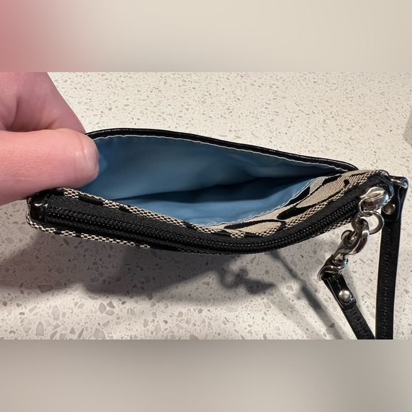 Black Coach Wristlet - Picture 3 of 4